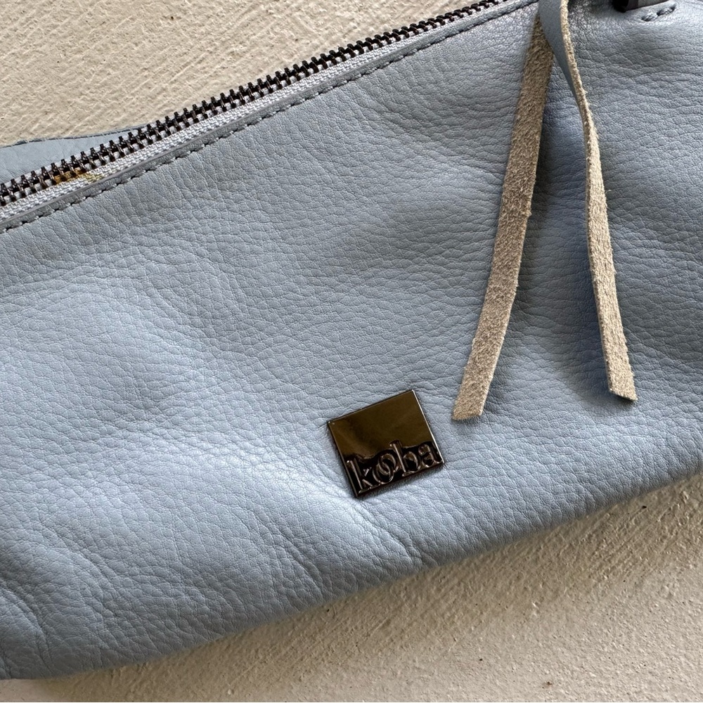 Kooba Light Blue Leather Crossbody Bag
